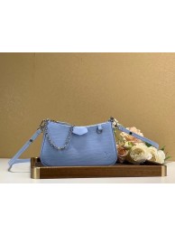 Top Replica Louis vuitton Original EASY POUCH ON STRAP M80479 Bleu Celeste Blue JH00210Qt73